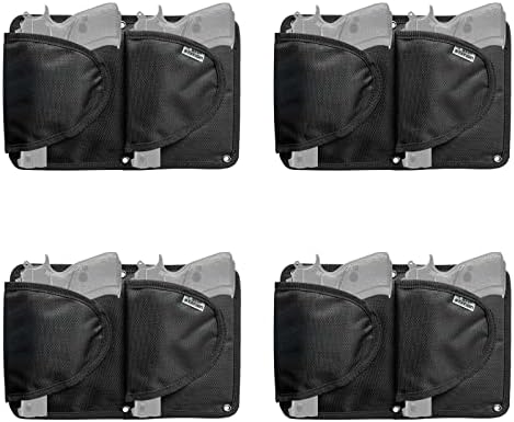 Pistol Holder Magazine Pouch for Gun Safe Organizer,Reinforced Pistol Holster Magazine Holders Combination for Gun Cabinet Gun Safe Accessories Storage by NEXTSTATION