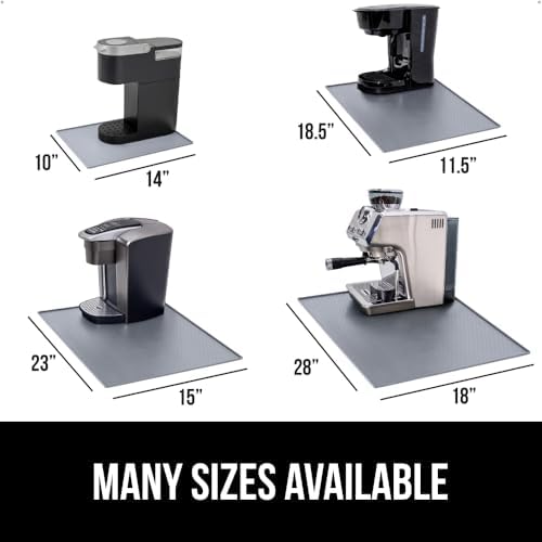 GORILLA GRIP Silicone Coffee Mat, Espresso Bar Essentials, 15x23, Gray - Image 5