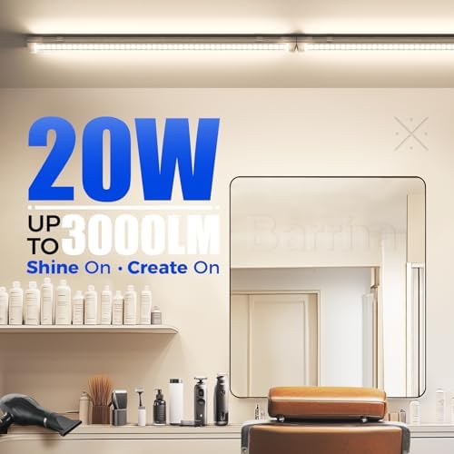 Barrina T8 LED Shop Lights 2FT, 20W 3000LM 4000K, 2 Pack, High Output Tube - Image 2