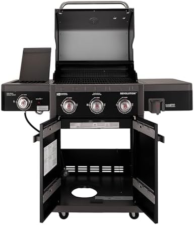 Coleman Revolution 3-Burner Gas Grill with Side Burner, Convertible Propane to Natural Gas, 45,000 + 13,000 BTU, 650 sq in, Outdoor BBQ Grill - Image 5