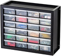 IRIS USA 24-Drawer Plastic Storage Cabinet, Teacher Toolbox, Garage, Black by IRISUSA
