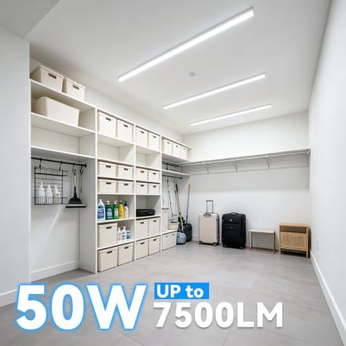 SHOPLED LED Shop Light 4FT, 50W 5000K Daylight White, 7500LM D-Shape - Image 2