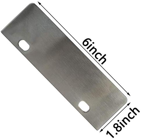 LRui Stainless Steel Grill Scraper 6" Replacement Blade Pack of 4 Heavy Duty Outdoor BBQ Grill Cleaning Tools & Accessories - Image 2