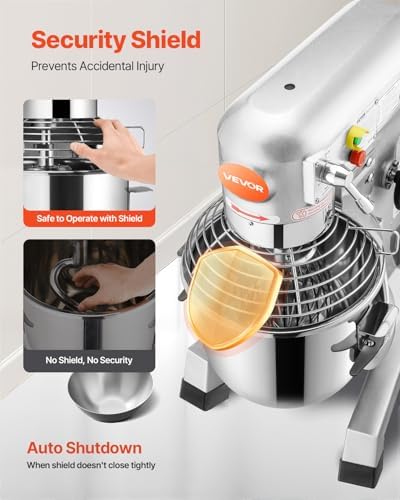 Happybuy 15Qt Commercial Food Mixer Timing Function 600W Commercial Mixer - Image 6