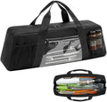 Grill Tool Storage Bag for BBQ Utensils up to 22" – Large BBQ Utensil Organizer with Pockets, Portable Barbecue Accessories Carrying Case for Camping, Outdoor Cooking (Bag Only, Black) by SOSAZOZA