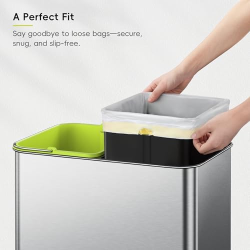 EKO 9.3 Gallon / 30–35 Liter Drawstring Trash Bags, 60 Count Heavy-Duty Tall Kitchen Garbage Can Liners, Extra-Strong Leak-Resistant, Unscented, White, Code K - Image 2