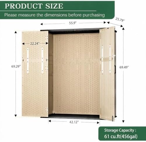 Storage Shed Weather Resistant Resin Outdoor - Image 2