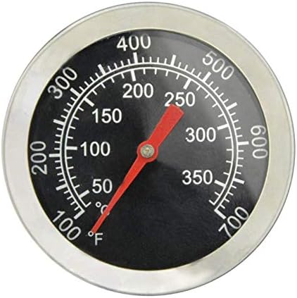 BBQ Grill Thermometer Temperature Gauge Heat Indicator Replacement for Charbroil, Chargriller, Jenn/Air, Perfect Flame, King Griller, Dyna-glo Gas Grills, 2 inch Dia. Stainless Steel BBQ Temp Gauge by Adviace