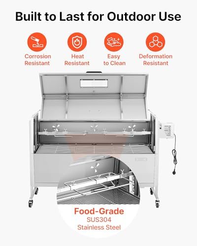 VEVOR Rotisserie Grill, 46" Electric Rotisserie Grill Kit - Image 6