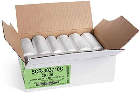 Aluf Plastics 20-30 Gal Clear Trash Bags, 10 Micron (EQ.) (500 Pack) - Image 6