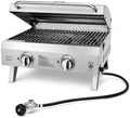 2-Burner Portable Propane Grill, 20,000 BTU Tabletop Gril by Unknown