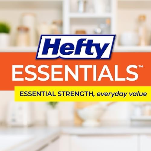 Hefty Essentials 13 Gallon Kitchen Trash Bags, White, Unscented, 45ct - Image 6