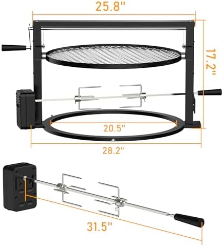 Skyflame Charkettle BBQ Grill Rotisserie System Kit - Image 2