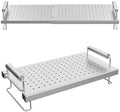 BBQ Future Adjustable Griddle Warming Rack for Blackstone 17 22 28 36 Inch Griddle, Stainless Steel Grill Warming Rack for Weber Charbroil Camp Chef and Most Tabletop Flattop Griddle Accessories by BBQFuture