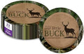 Birthday Galore Buck Hunter Baby Shower - 32 Piece Disposable Party Supplies - Deer Hunting Baby Shower Decorations - Round Party Plates - Large 9" Paper Plates In Bulk by BirthdayGalore