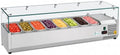 COOLCHEF 71-Inch Refrigerated Condiment Prep Rail, 8 x 1/4 GN Pans by COOLCHEF