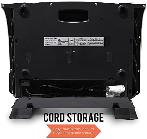 Heat Storm Phoenix Infrared Space Heater with Attachable Feet, Remote Control, Energy Efficient-750-1500 Watts, White Floor or Wall - HS-1500-PHX - Image 4