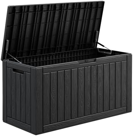 KAMABOKO 100 Gallon Outdoor Storage Box Waterproof Deck Box for Patio by KAMABOKO