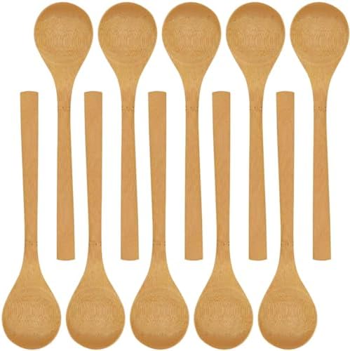 BambooMN 8" Reusable Bamboo Soup Spoon - 100 Units by BambooMN