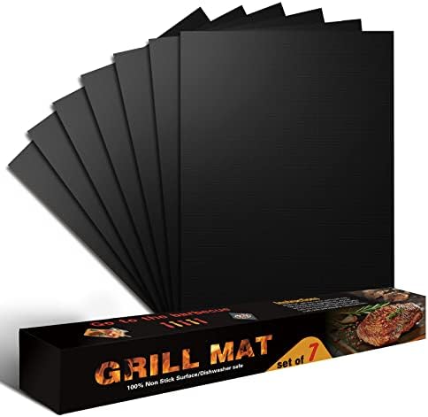 Oven Liners for Bottom of Oven BBQ Grill Mats 15.75“x13" 7PACK by HERZLG+LIFE