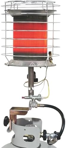 Dura Heat TT-360 Propane(LP) 360 Degree Tank Top Heater, Length: 8.9in, Width: 8.9in, Height: 20.24in,Silver by DuraHeat