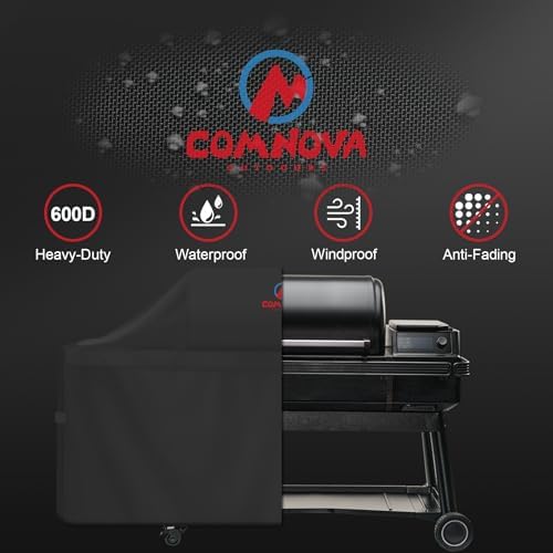 Comnova Grill Cover for Traeger Ironwood XL - Premium Wood Pellet Smoker Cover for Traeger Waterproof & Heavy Duty, 600D Pellet BBQ Cover Accessory for Treager Ironwood XL Grills (BAC647) - Image 3