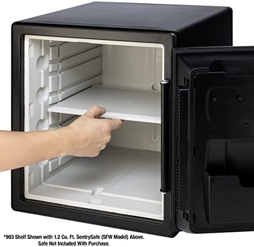SentrySafe Shelf Insert for SFW082 and SFW123 Fireproof and Waterproof Safes, White Adjustable Safe Shelf Accessory for 0.8 and 1.2 Cubic Feet Safes, 903 - Image 4