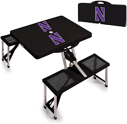 PICNIC TIME NCAA North Carolina Tar Heels Folding Picnic Table - Camping Table - Outdoor Table with Umbrella Hole - Image 4