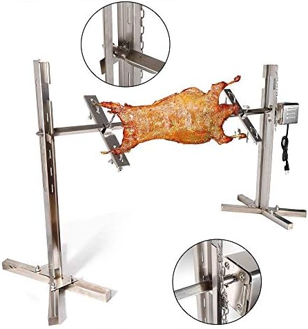 BBQ Grill Rotisserie Kit Up to 70lb Pig Spit Rotisserie Grill Heavy Duty for Pig Rotisserie Hog Lamb Outdoor Party Campfire Barbecue - Image 5