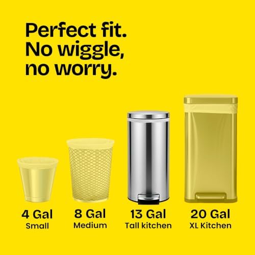 Glad ForceFlex Tall Kitchen Drawstring Trash Bags, 13 Gal, Fragrance Free, 40 Ct (Package May Vary) - Image 5