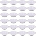 24 Pack 16oz White Disposable Plastic Bowls Dessert, Ice Cream, Salad, Soup Serving Cups for Party, Picnic, Food Snacks (White) by Unknown