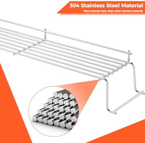 QuliMetal 304 Stainless Steel Warming Rack for Weber Genesis 300 Series - Image 3