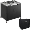 Feasto Outdoor Kitchen Island with Propane Gas Stove, Storage Cabinet & Cover by Idealforcook