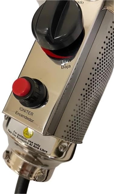 Generic 3"" Pole THP-Burner Fast Start Tall Heater Complete Burner Head Unit Assembly Electric Igniter Non Pilot, Stainless Steel - Image 2