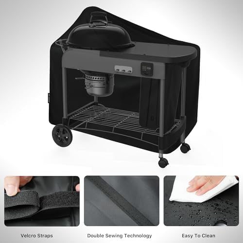 Suphomeware Grill Cover for Weber 22 Inch Performer Deluxe Charcoal, Waterproof Heavy Duty 7152 BBQ Grill Cover - Image 5