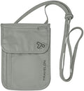 Travelon Rfid Blocking Undergarment Neck Pouch Travel Wallet, Gray, One Size by Travelon