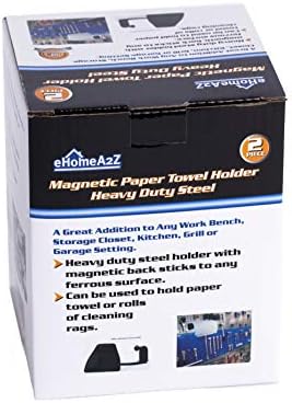 Magnetic Paper Towel Holder Heavy Duty Steel Refrigerator Kitchen Fridge Bar Grill BBQ RV (Black, 1) - Image 7