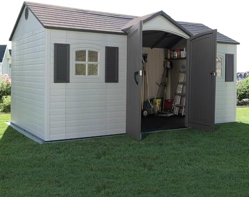 Lifetime 6446 Outdoor Storage Shed, 8 x 15 Foot, Desert Sand - Image 6