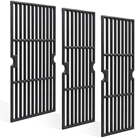Criditpid 18 Inch Grill Grates for Charbroil Performance 463376519 Replacement Parts, Cast Iron Cooking Grid for Char-Broil 463377319, 463376419, 463376319, G470-0002-W1, G470-0003-W1, G321-0005-W1 by Criditpid