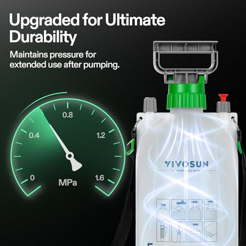 VIVOSUN 1.35 Gal/5L Pump Sprayer, Garden Water Sprayer - Image 5