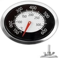 DELSbbq 60070 Grill Lid Thermometer for Weber Q120 Q220 Q1200 Q2200 Grills by DELSBBQ