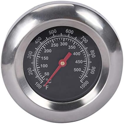 GasSaf 3" BBQ Temperature Gauge Thermometer Replacement for Master Forge, Cuisinart, Backyard, Uniflame and Other Gas Grill, Stainless Steel High Temperature Heat Indicator -100F to 1000F by GasSaf