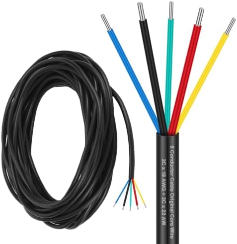 25 ft 5 Conductor Electrical Wire Gate Openers Accessories by Saysurey