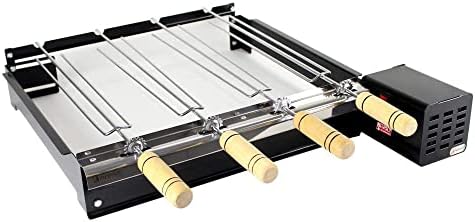 Brazilian BBQ Rotisserie Grill 4 Skewers Right Side Motor - Image 2