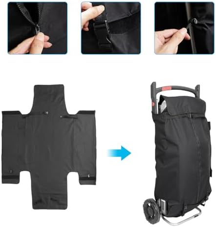 Grill Cover for Weber 9010001 Traveler Portable Grill, Replace 7030 - Image 3