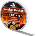 UNCO- Smoker Gasket, 15 ft, 1/2" x 1/8", Gray, Smoker Gasket Sealer High Temp by Unco