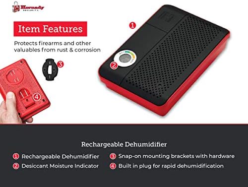 Hornady Rechargeable Dehumidifier 95900 - Portable Moisture Absorbers with Silica Gel to Prevent Moisture Damage for Gun Safe Accessories, Firearms, & More in Gun Safes & Cabinets, Closets, & Pantries - Image 4