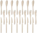 Zoyiancy 21Pcs Wheat Straw Cutlery Set, Beige Reusable Utensil Set by ZoyiancyLifeButler