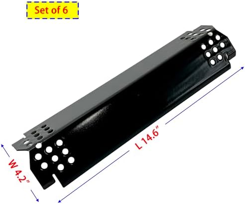 DP148 (6-pack) Grill Heat Plates fits for Nexgrill 720-0830H 720-0898 720-0896B 720-0896C 720-0896E Replacement Parts for 720-0888N 720-0882S 720-0888 720-0882A 720-0896 720-0888A Grills - Image 2