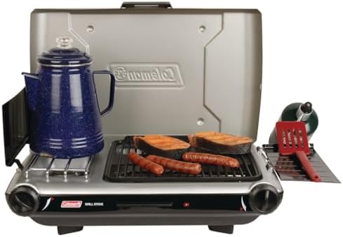 Coleman Tabletop 2-in-1 Grill & Stove, 2 Adjustable Burners, 20,000 BTUs by Unknown
